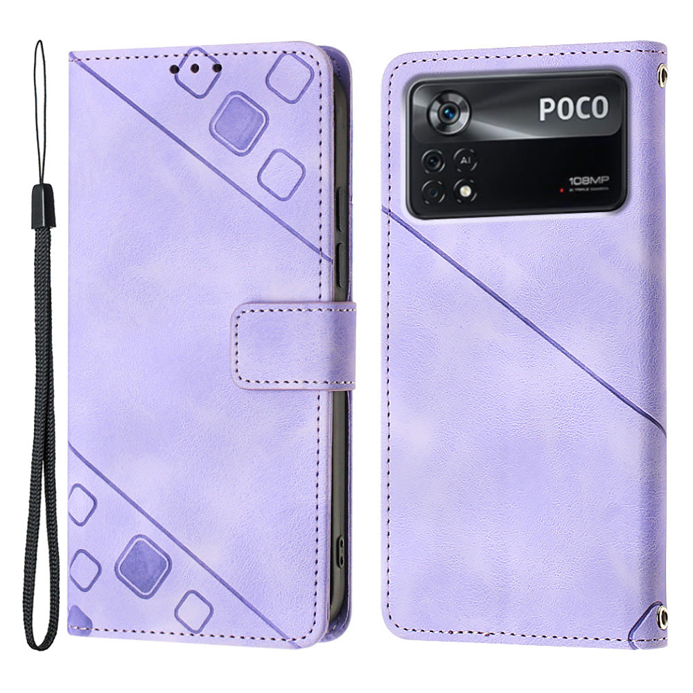 PT005 YB Imprinting Series-6 for Xiaomi Poco X4 Pro 5G Leather Case Skin Touch Flip Stand Wallet Phone Cover PT005 YB Imprinting Series-6 for Xiaomi Poco X4 Pro 5G Leather Case Skin Touch Flip Stand Wallet Phone Cover